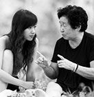 man with a woman