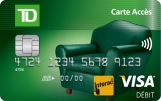 Le numéro à 16 chiffres de votre carte Accès TD