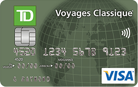 Carte Visa* TD Classique VoyagesMD