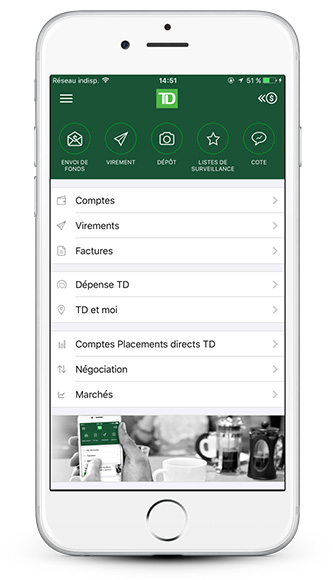 The TD app can help you better manage your money