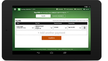 Pay bills, on your schedule