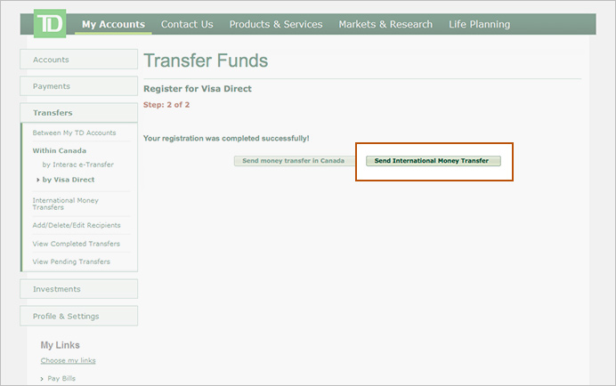 Td Canada Trust Cross Border Banking Td Canada Trust Cross Border Banking