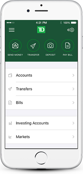The TD app can help you better manage your money
