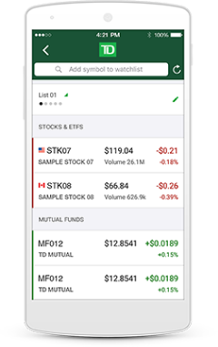 The TD app can help you better manage your money