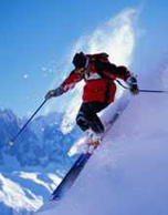 Image of a downhill skiier